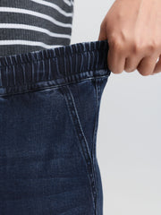 Supersoft Drawstring Waist Cuffed Jeans
