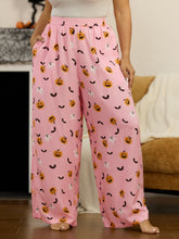 Cotton Ghost Pumpkin Bat Print Lounge Bottoms