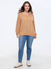 Texture Cut Out Raglan Sleeve Pullover