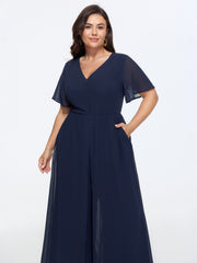 Hidden Zipper Layered Pockets Jumpsuit