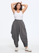 Supersoft Heather Loose Drape Harem Jogger Pants