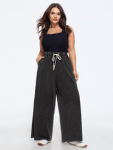 Vintage Washed Stretch Wide Leg Pants