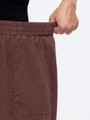 Washed Pocket Wide Leg Pants
