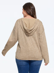 Supersoft Heather Button Down Hooded Pullover