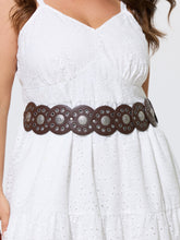 Retro Western Concho Metal Stud Decor Belt