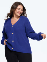 V Neck Button Down Cardigan