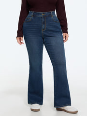 Stretch Vintage Retro Bootcut Jeans