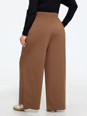 Supersoft Stretch Drawstring Waist Wide Leg Pants