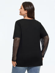 Supersoft 2 In 1 Dragonfly Graphic Mesh Sleeve T‑Shirt