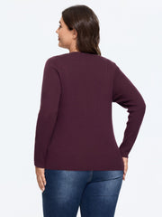 Supersoft Bat‑Shaped Mesh Cut Out Pullover