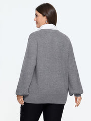 Supersoft 2-In-1 Cable Knit Pullover