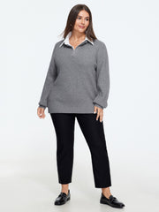 Supersoft 2-In-1 Cable Knit Pullover