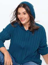 Textured Drawstring Hoodie Pullover