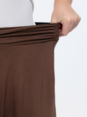 Supersoft Asymmetrical Hem Midi Skirt