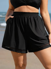 Cut-Out Side Pockets Swim Shorts