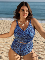 Sunkissed Floral Print Ruched Bikini Top