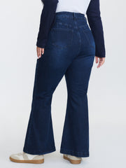 Stretchy Mid-Rise Bootcut Jeans