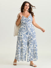 Island Escape Twist Front Wide-Leg Jumpsuit