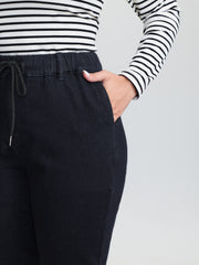 Supersoft Cinched Stretchy Waist Skinny-Fit Jeans