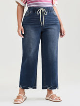 Easy Pull-On Stretchy Wide-Leg Jeans