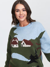 Supersoft Stretchy Farmhouse Pattern Pullover