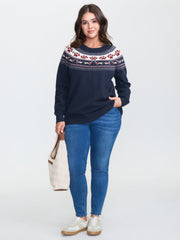Supersoft Fair-Isle Stretchy Pullover