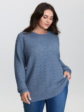 Textured Cut-Out Ribbed Hem Knit Cardigan