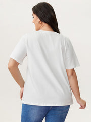 Pure Cotton Love Notes Round Neck T-Shirt