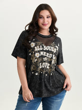 Stretchy Positive Affirmations Cut-Out T-Shirt