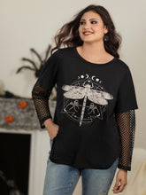 Supersoft 2 In 1 Dragonfly Graphic Mesh Sleeve T‑Shirt