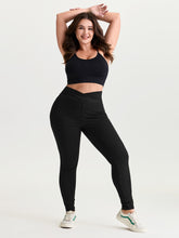 Stretchy Skinny-Fit Overlap Waist Knit Jeans