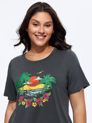 Supersoft Island Print T-Shirt