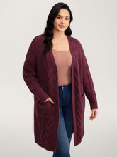 Textured Super Stretchy Pockets Knit Cardigan