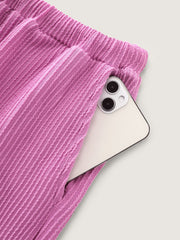 Stretchy Plain Relaxed-Fit Shorts