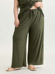 Supersoft Drawstring Waist Straight Leg Pants
