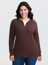 Supersoft Cable Knit Henley Pullover
