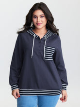 Pure Cotton Color Contrast Hoodie