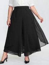Chiffon Stretchy Waist Flowy Pants