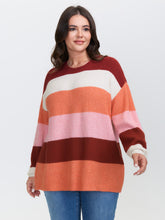 Supersoft Superstretchy Color Stripe Textured Pullover
