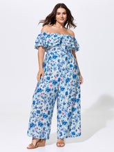 Supersoft Floral Print Off-Shoulder Breezy Jumpsuit