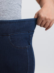 Supersoft Pull-On Wide Waistband Knit Jeans