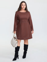 Cozy Velvety Feel Pockets Midi Dress