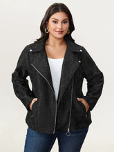 Lace Mesh Pocket Zipper Jacket
