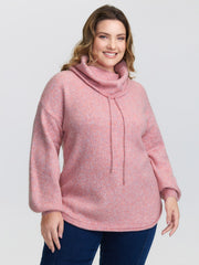 Supersoft Turtleneck Balloon Sleeve Pullover