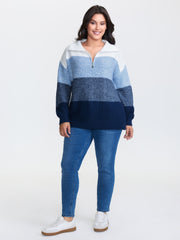 Polo Colorblock Half-Zipper Pullover
