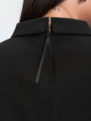 Polo Collar Button Detail Pockets Knee Dress