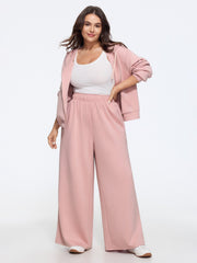 Supersoft Stretch Solid Wide Leg Pants