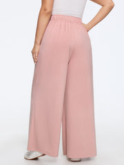 Supersoft Stretch Solid Wide Leg Pants