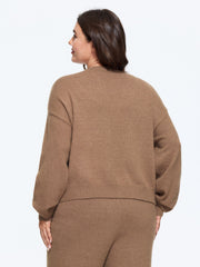 Solid Open Front Cropped Cardigan