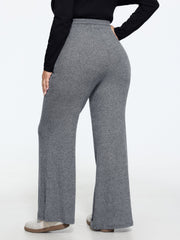 Supersoft Drawstring Waist Ribbed Knit Pants